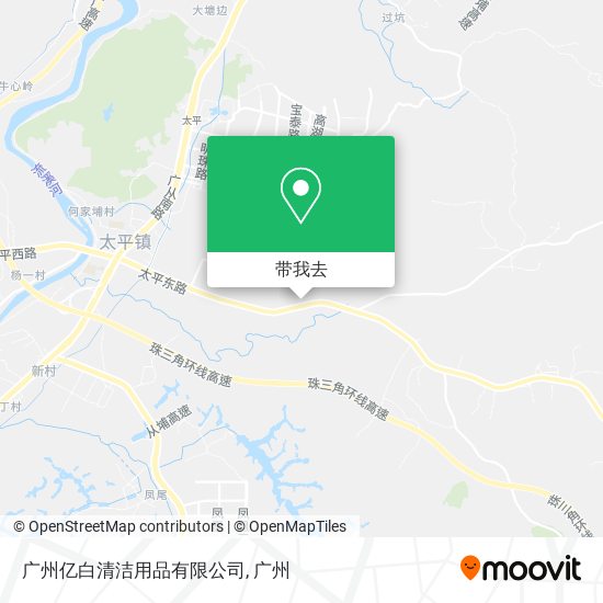 广州亿白清洁用品有限公司地图