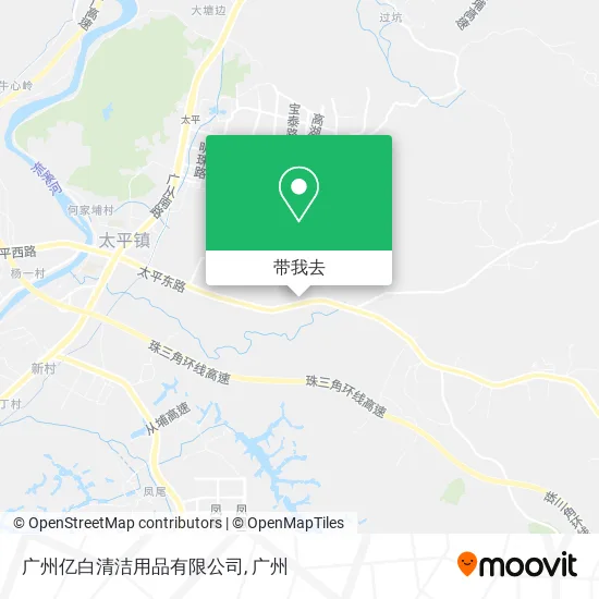 广州亿白清洁用品有限公司地图