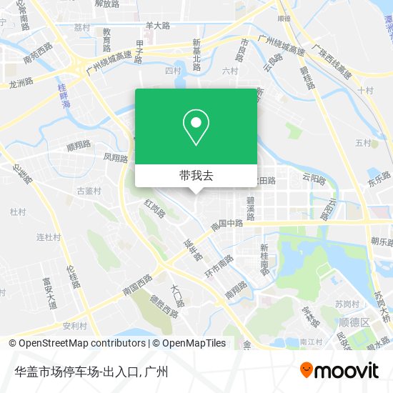 华盖市场停车场-出入口地图
