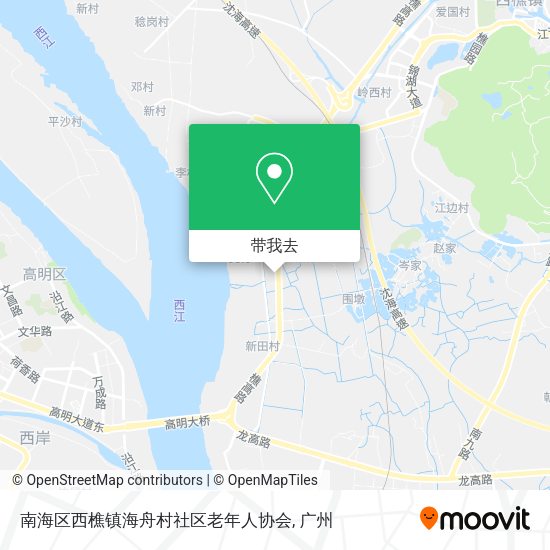 南海区西樵镇海舟村社区老年人协会地图
