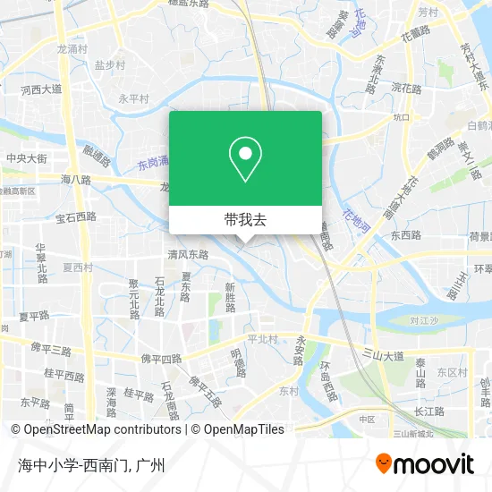 海中小学-西南门地图