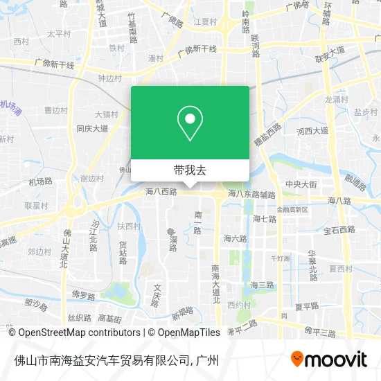 佛山市南海益安汽车贸易有限公司地图