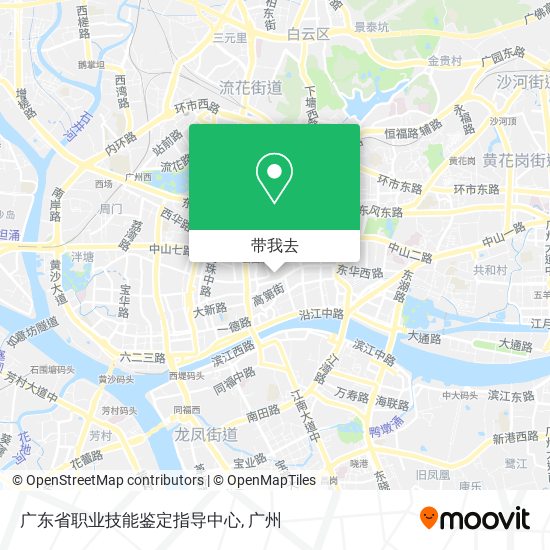 广东省职业技能鉴定指导中心地图
