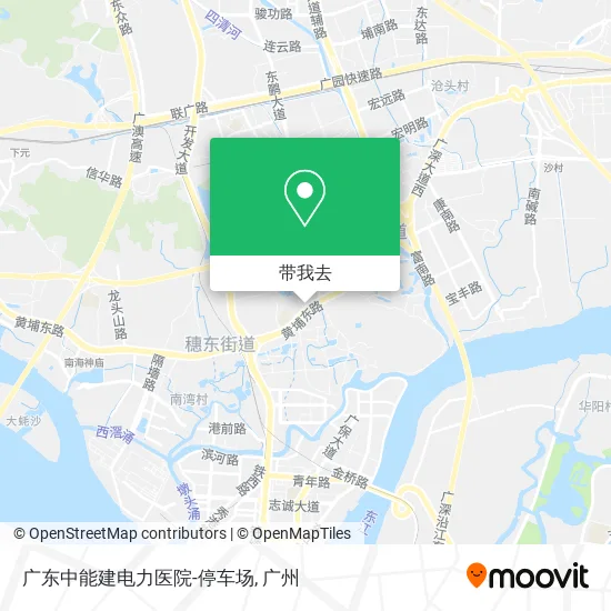 广东中能建电力医院-停车场地图