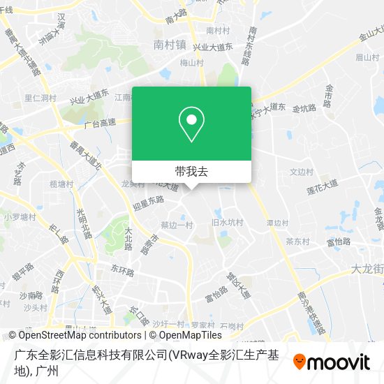 广东全影汇信息科技有限公司(VRway全影汇生产基地)地图