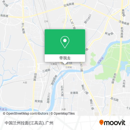中国兰州拉面(江高店)地图