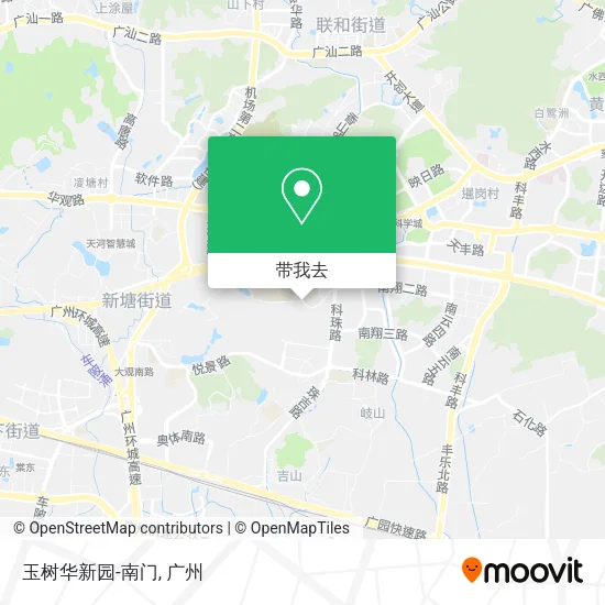 玉树华新园-南门地图