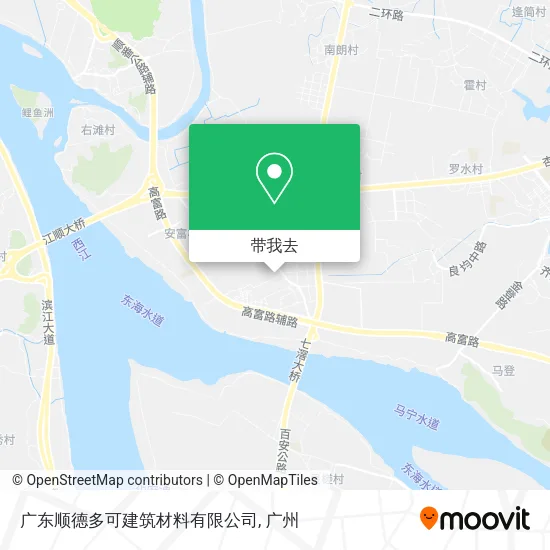 广东顺德多可建筑材料有限公司地图