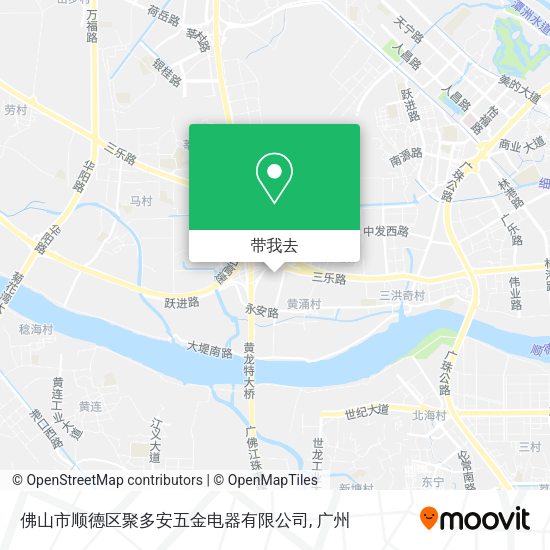 佛山市顺德区聚多安五金电器有限公司地图