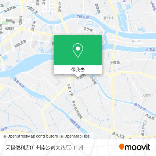 天福便利店(广州南沙简太路店)地图