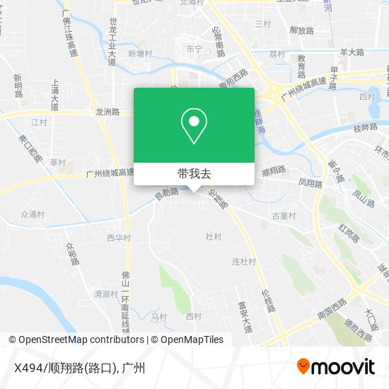 X494/顺翔路(路口)地图