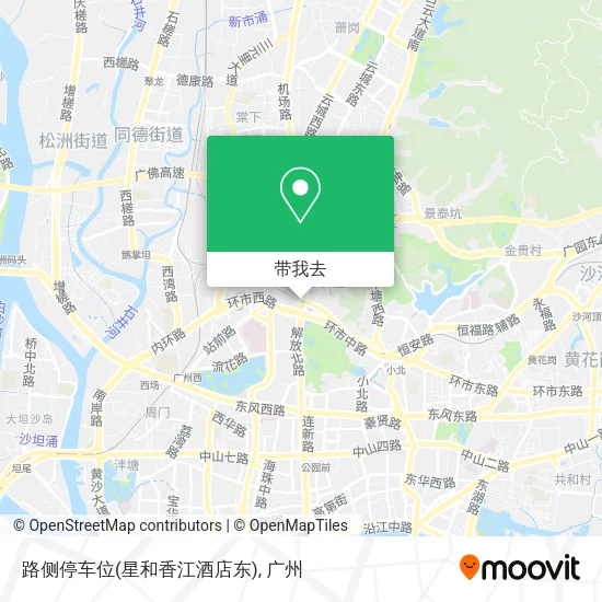 路侧停车位(星和香江酒店东)地图