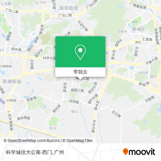 科学城佳大公寓-西门地图