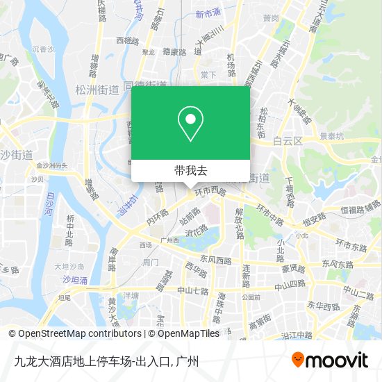 九龙大酒店地上停车场-出入口地图