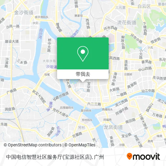 中国电信智慧社区服务厅(宝源社区店)地图