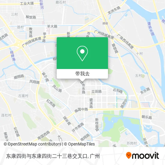 东康四街与东康四街二十三巷交叉口地图