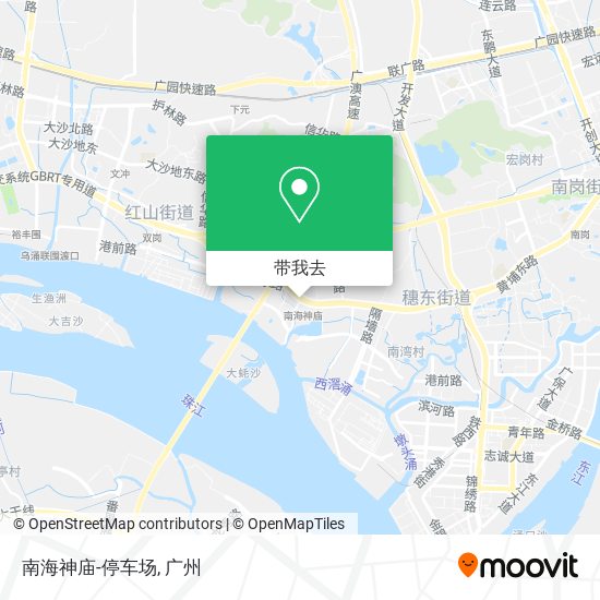 南海神庙-停车场地图