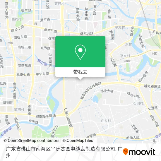 广东省佛山市南海区平洲杰图电缆盘制造有限公司地图
