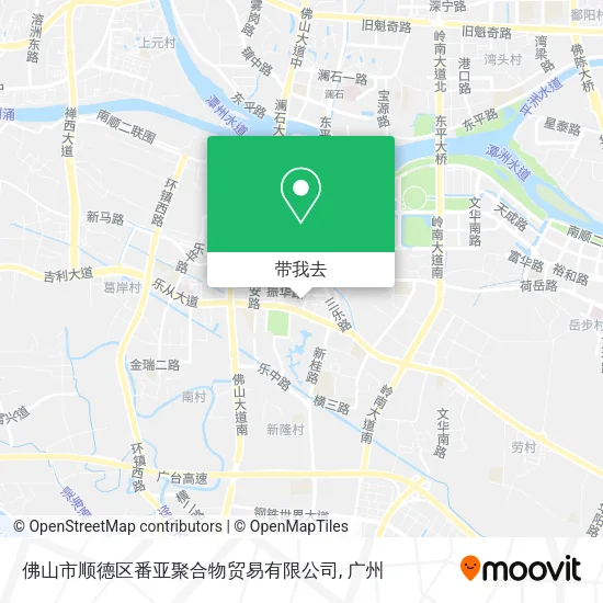 佛山市顺德区番亚聚合物贸易有限公司地图
