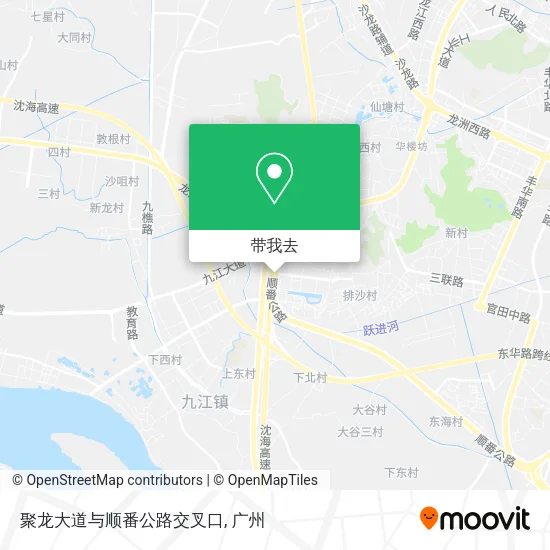 聚龙大道与顺番公路交叉口地图
