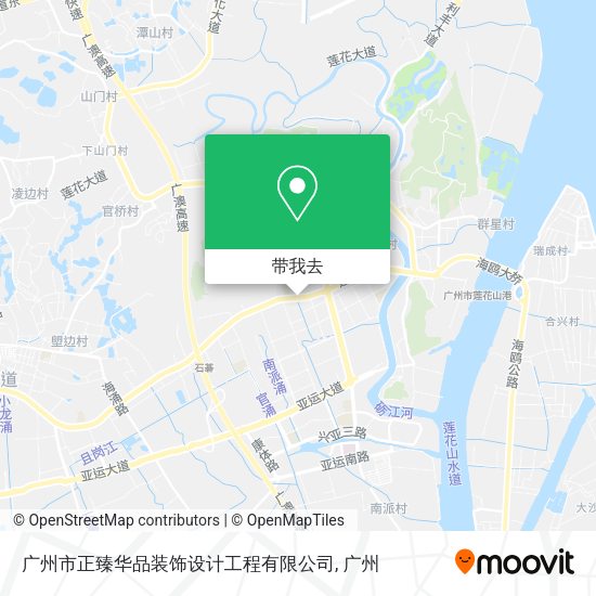 广州市正臻华品装饰设计工程有限公司地图