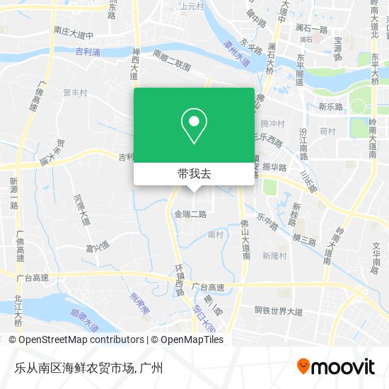 乐从南区海鲜农贸市场地图
