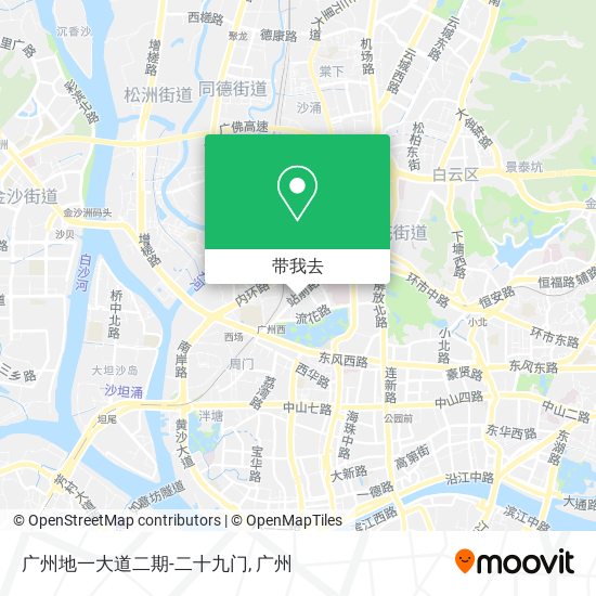 广州地一大道二期-二十九门地图