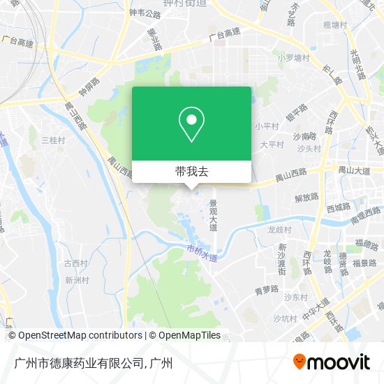 广州市德康药业有限公司地图