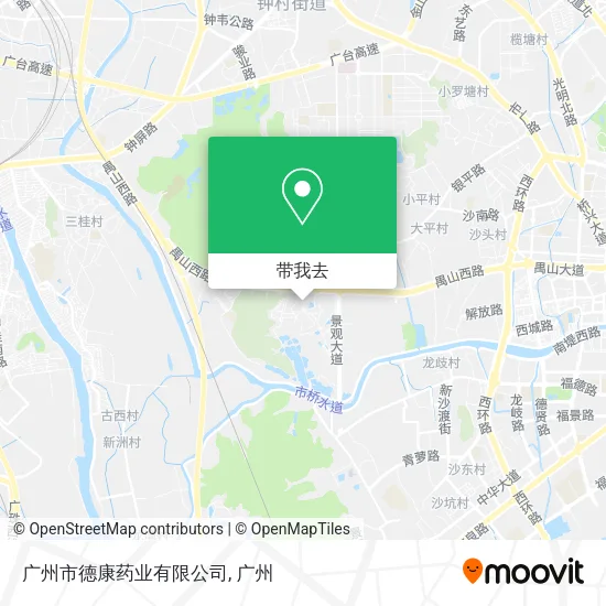 广州市德康药业有限公司地图