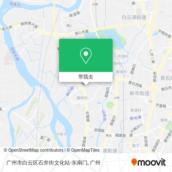 广州市白云区石井街文化站-东南门地图