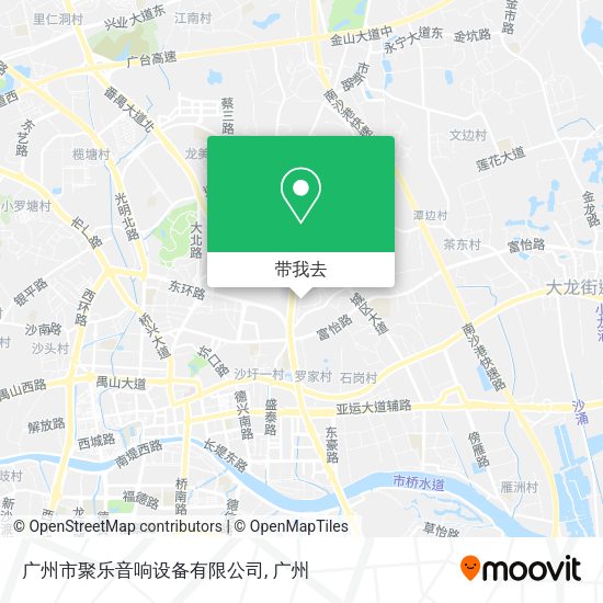 广州市聚乐音响设备有限公司地图