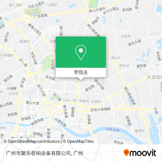 广州市聚乐音响设备有限公司地图