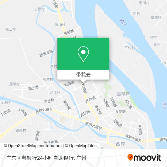 广东南粤银行24小时自助银行地图