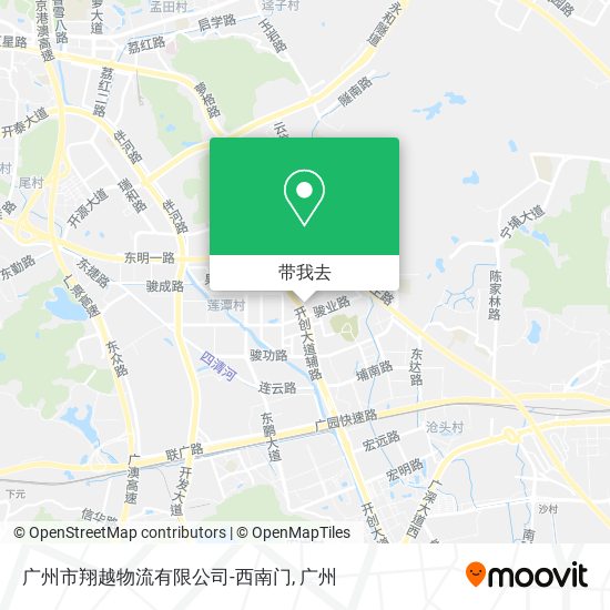 广州市翔越物流有限公司-西南门地图