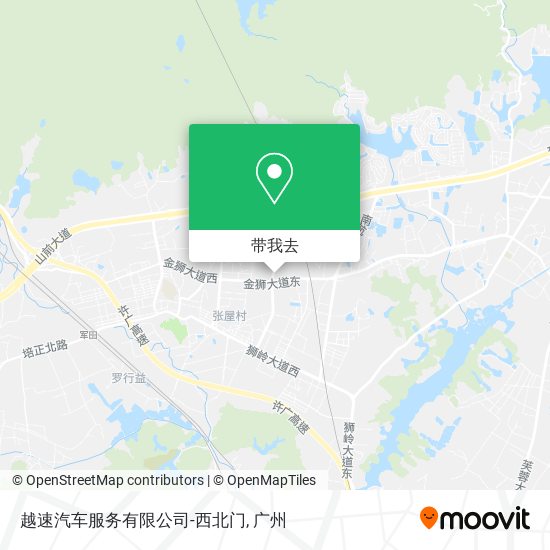 越速汽车服务有限公司-西北门地图
