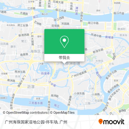 广州海珠国家湿地公园-停车场地图