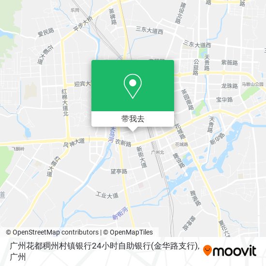 广州花都稠州村镇银行24小时自助银行(金华路支行)地图
