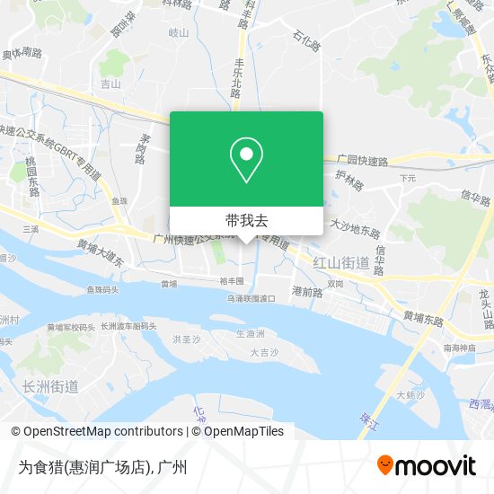 为食猎(惠润广场店)地图