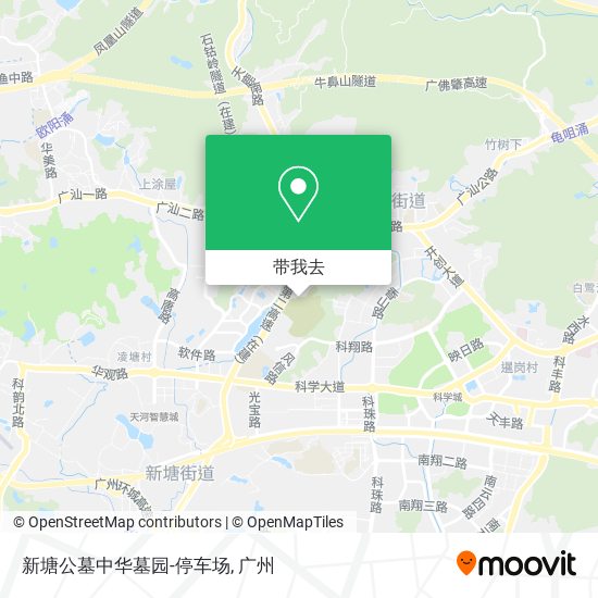新塘公墓中华墓园-停车场地图