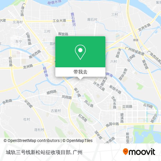 城轨三号线新松站征收项目部地图