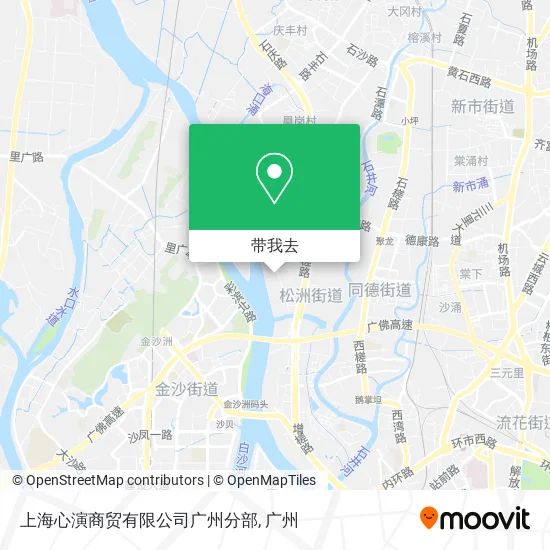 上海心演商贸有限公司广州分部地图