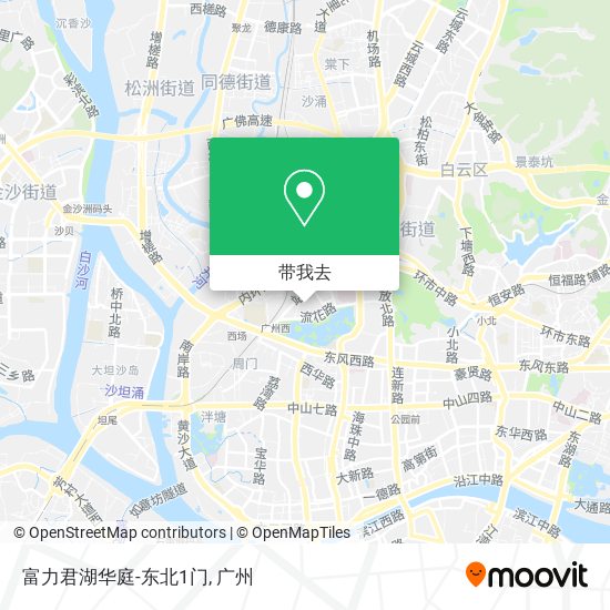 富力君湖华庭-东北1门地图