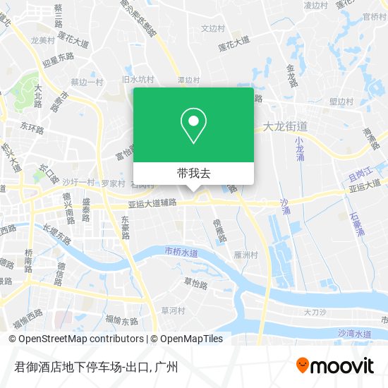 君御酒店地下停车场-出口地图