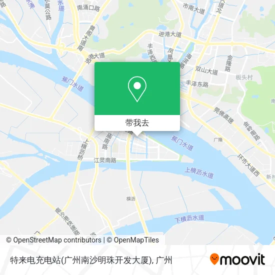 特来电充电站(广州南沙明珠开发大厦)地图