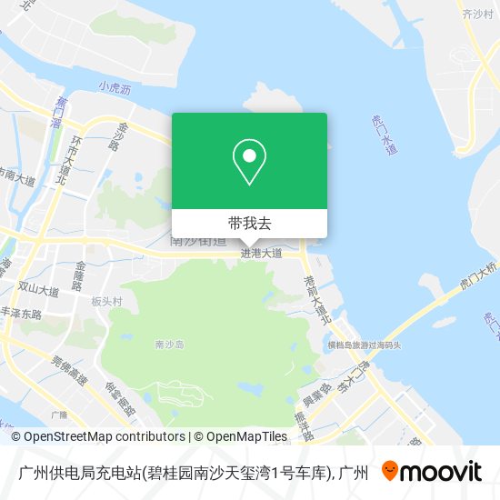 广州供电局充电站(碧桂园南沙天玺湾1号车库)地图