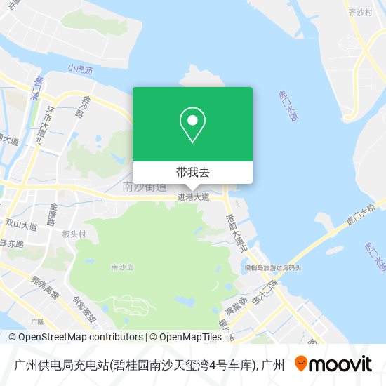 广州供电局充电站(碧桂园南沙天玺湾4号车库)地图