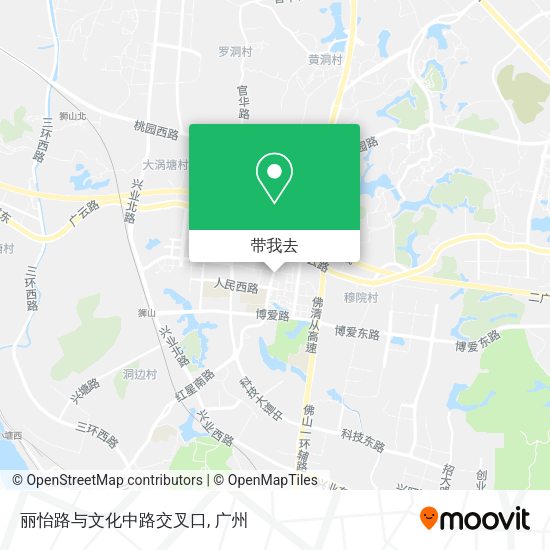 丽怡路与文化中路交叉口地图