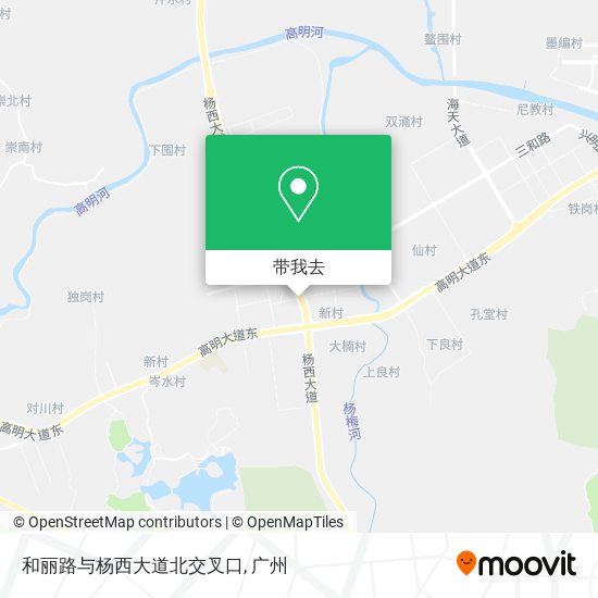 和丽路与杨西大道北交叉口地图