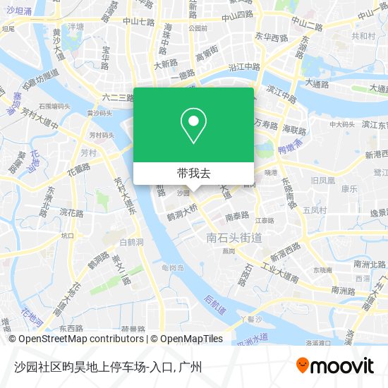 沙园社区昀昊地上停车场-入口地图