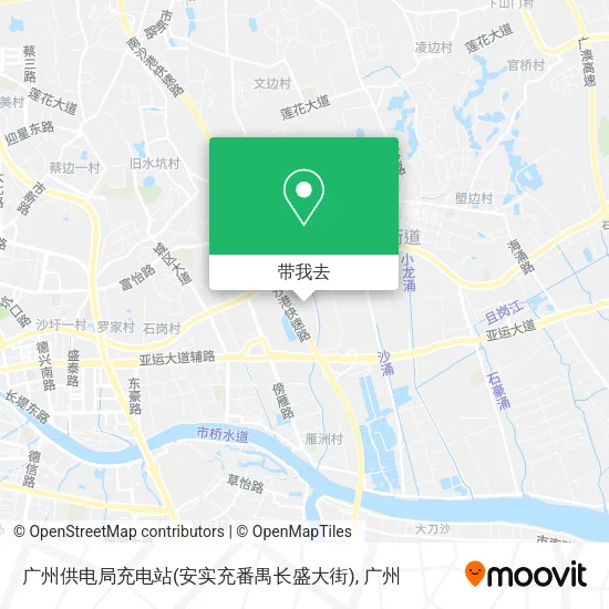 广州供电局充电站(安实充番禺长盛大街)地图